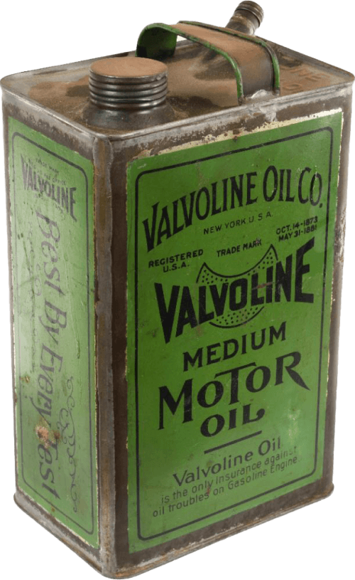 Банка первого в мире моторного масла «Валволайн» (Valvoline)